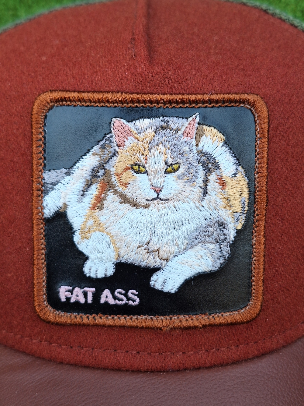 Goorin Bros Farm Trucker Snapback Hat Cap Fat Ass Kitty Cat Freshman Fifteen - Picture 7 of 7